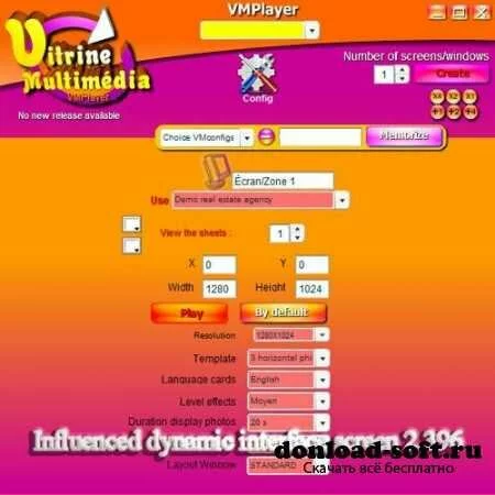 Influenced dynamic interface screen 2.396